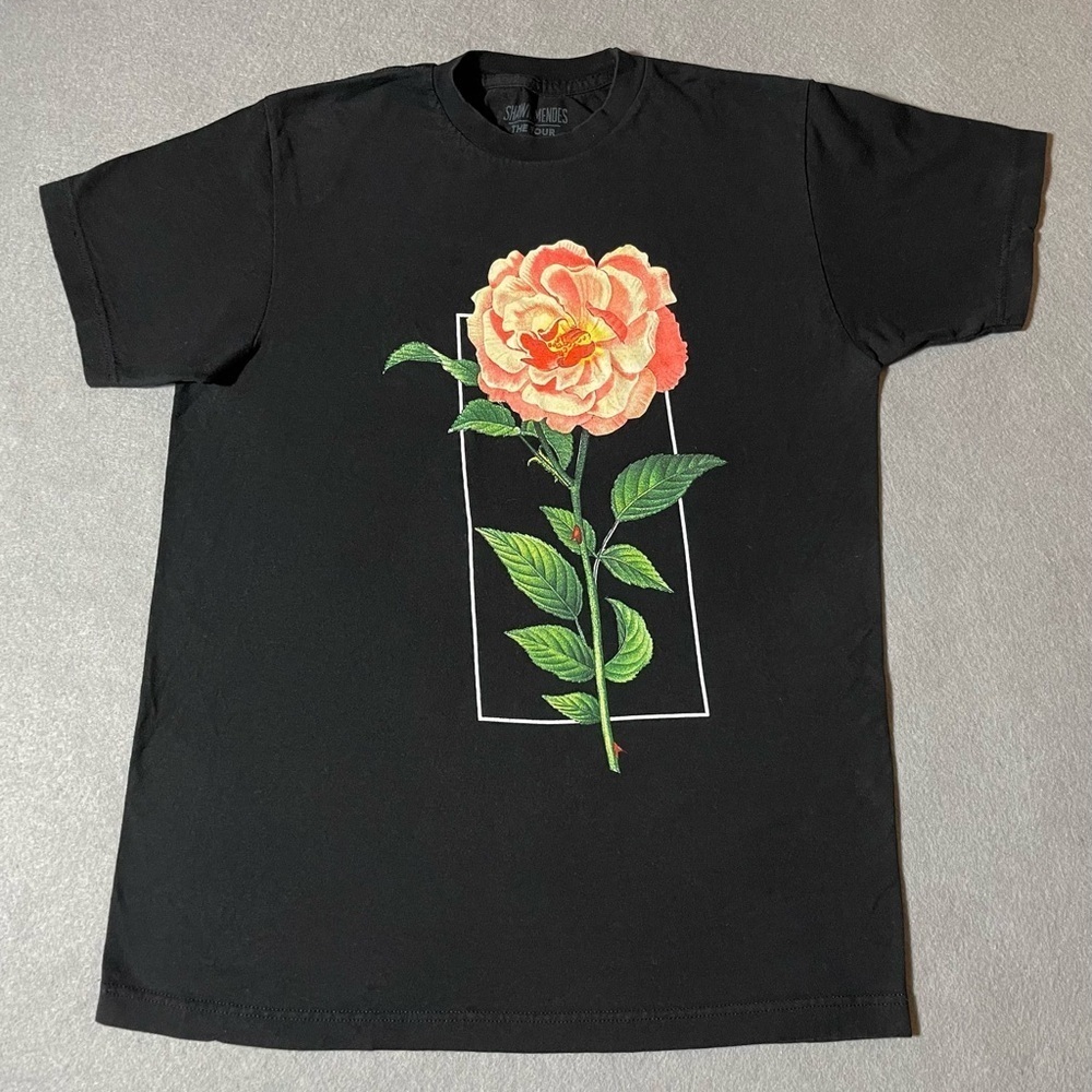 Shawn Mendez T-Shirt Tour Dates 2019 Size Medium Black Pop Music